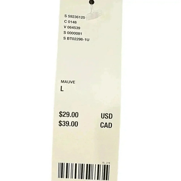 NWT Lot of 2 Bralettes Size Med / Large Muave Black Shimmer VNeck Stretch Party - Picture 3 of 3